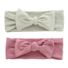 NEW Design Bamboo Knitted Baby Headband Strong Elasticity Facial Kids Head Band Solid Color Fashionable Ribbed Style
