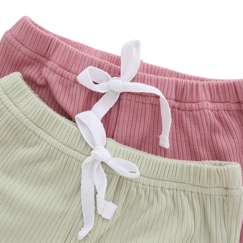 Factory Direct Custom Accepted Pajamas Lovely Cute Unisex Baby Summer Bamboo Clothes Newborn Infants Two Pieces Clothing Sets