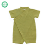 New Design 100% Cotton Knitted Custom Comfortable Casual Newborn Baby Buttons Short Sleeved Baby Clothes Romper