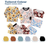 Custom Printed Designs Bamboo/Cotton Baby Pajamas Suits Set Kids Clothing Factory Eco Friendly 2 Pcs Long Sleeve Casual Baby Set