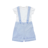 Hot Sale Baby Clothing Sets Short Sleeve Jacket Suspenders Dresses Boys And Girls Baby Jumpsuit Romper Set