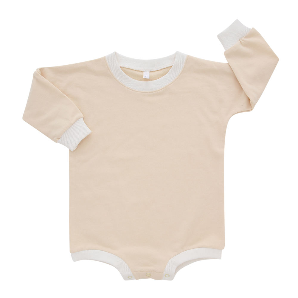 New Fashion Design Hot Sale Comfortable High Quality Long Sleeved Autumn Buttons Newborn Baby Rompers Baby Clothing
