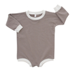 Factory Direct 95% Bamboo 5% Spandex Baby Romper Long Sleeve Jumpsuit With Snap Button Design Solid Color Style Baby Clothing