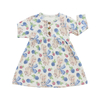 Cute Design Baby Girls Dress Casual Party Clothing Autumn Long Sleeve Fashion Baby Girl Skirt in Solid And Color Pattern