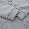 Classic Grey Wholesale Spring Autumn Solid Color Long Sleeve Hooded And Pant Unisex Baby Two Pieces Clothes Set