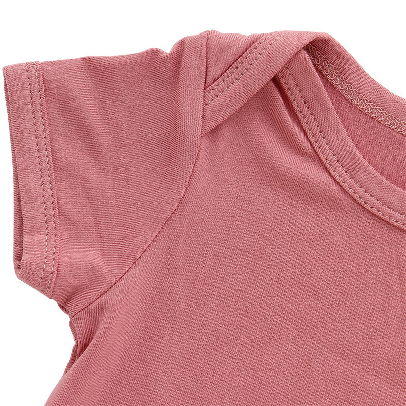 Classic Short Sleeve Baby Romper Soft Bamboo Spandex Cotton Fabric Eco-friendly Baby Clothing Spring Summer Style Clothes