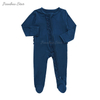 Wholesale Price Hot Sale Soft Comfortable Long Sleeve Zipper Romper Custom Color Pattern Newborn Baby Footie Clothes