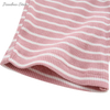 Hot Sale High Quality Comfortable Wholesale 100% Cotton New Design Strip-type Summer Sleeveless Suit Set Unisex Baby Clothes