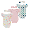 Children Baby Clothes Set Short Ruffles Sleeve Baby Girl's Romper OEM Summer Causal Kids Baby Suits With Lovely Headband