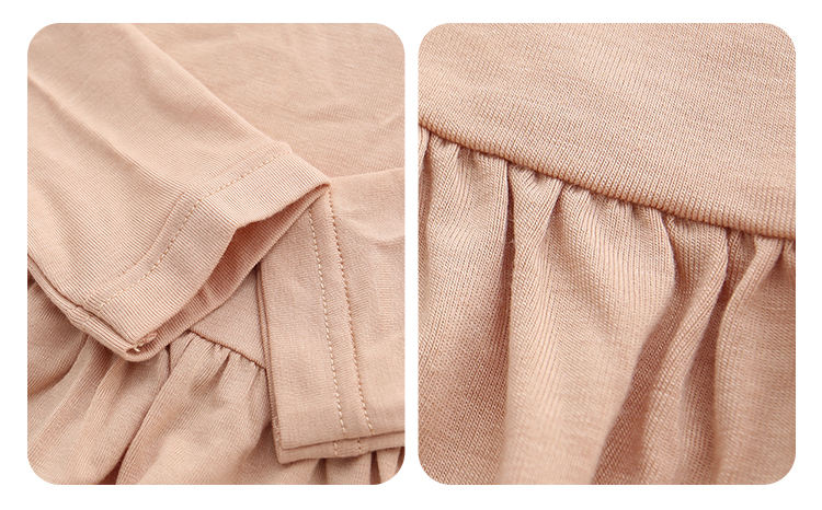 Wholesale Kids Dress Casual Party Clothing Lovely Baby Dress Autumn Long Sleeve Solid Color Fashion Baby Girl Skirt