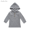 New Design Wholesale Top Sale High Quality Long Sleeved Suit Set Buttons Hoodie And Pants Baby Clothing