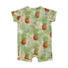 Extra Soft Bamboo Viscose Knitted Summer Lightweight Beachwear Style Short Sleeve Unisex Baby Suit Baby Romper Set