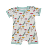 Wholesale Newborn Baby Clothing Halloween Custom Printed Style Short Sleeve Summer Baby Romper 95% Bamboo & 5% Spandex Fabric