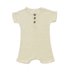 Short Sleeve Newborn Baby Romper Set With Button Style High Quality 95% Bamboo & 5% Spandex Fabric Baby Summer Jumpsuit