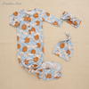 Baby Sleep Gown Sets With New Design Hat And Cute Design Headband 3 Pieces Kids Sleeping Bag For Four Seasons