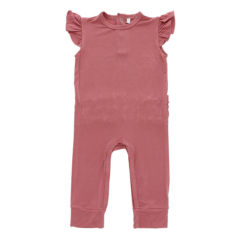 Baby Clothes Summer Style Jumpsuit Sleeveless & Long Pants With Snap Button Romper High Quality 95% Bamboo Fiber 5% Spandex