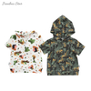 New Plant Printing Kids T Shirt Custom Design High Quality Baby Clothes Unisex Baby Short Sleeve Hoodies