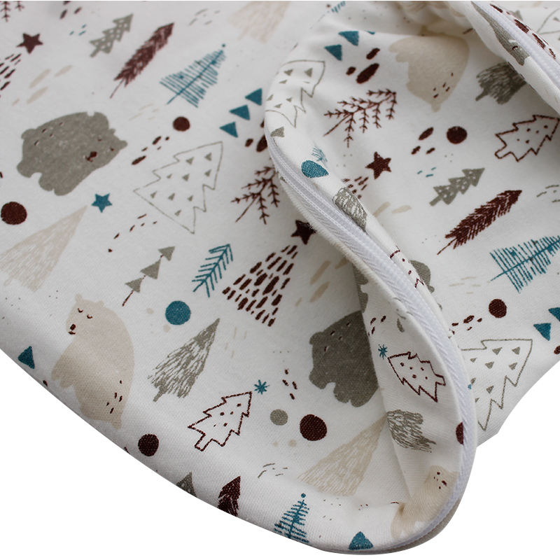 Wholesale Baby Sleep Bag Long Sleeve Zipper Style Sleepwear Newborn Baby Clothing Unisex Baby Girls Boys Custom Print Sleep Sack