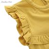 Factory Hot Sale High Quality 100% Cotton Breathable New Design Summer Sleeveless Suit Set Baby Clothes