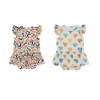 Bamboo Fabric Soft Baby Romper Sleeveless Summer Baby Clothing Wholesale Customize Sleepsuit in Digital Printing Or Solid Color