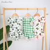 New Kids Clothing Baby Clothes Set High Quality Kids Shorts Children Girls Waffle Clothes Lovely Bamboo Baby Girls' Suit Set