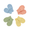 Wholesale Lovely Printed Solid Color Baby Mittens Customize New Born Bamboo Cotton Fabric Autumn Winter Super Soft Baby Gloves