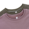 Classic Loose Style Outfit Wholesale Solid Color Sleepwear Bamboo Cotton Long Sleeve T-shirt OEM Custom Design Baby Kids Clothes