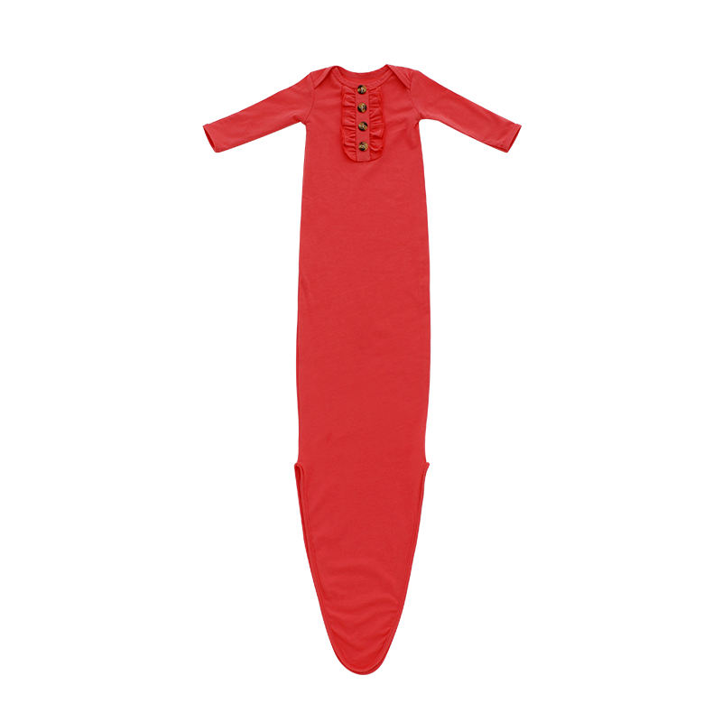 Solid Color Custom Design Winter Newborn Baby Sleeping Bag Infant Baby Gown Baby Pajamas Clothes