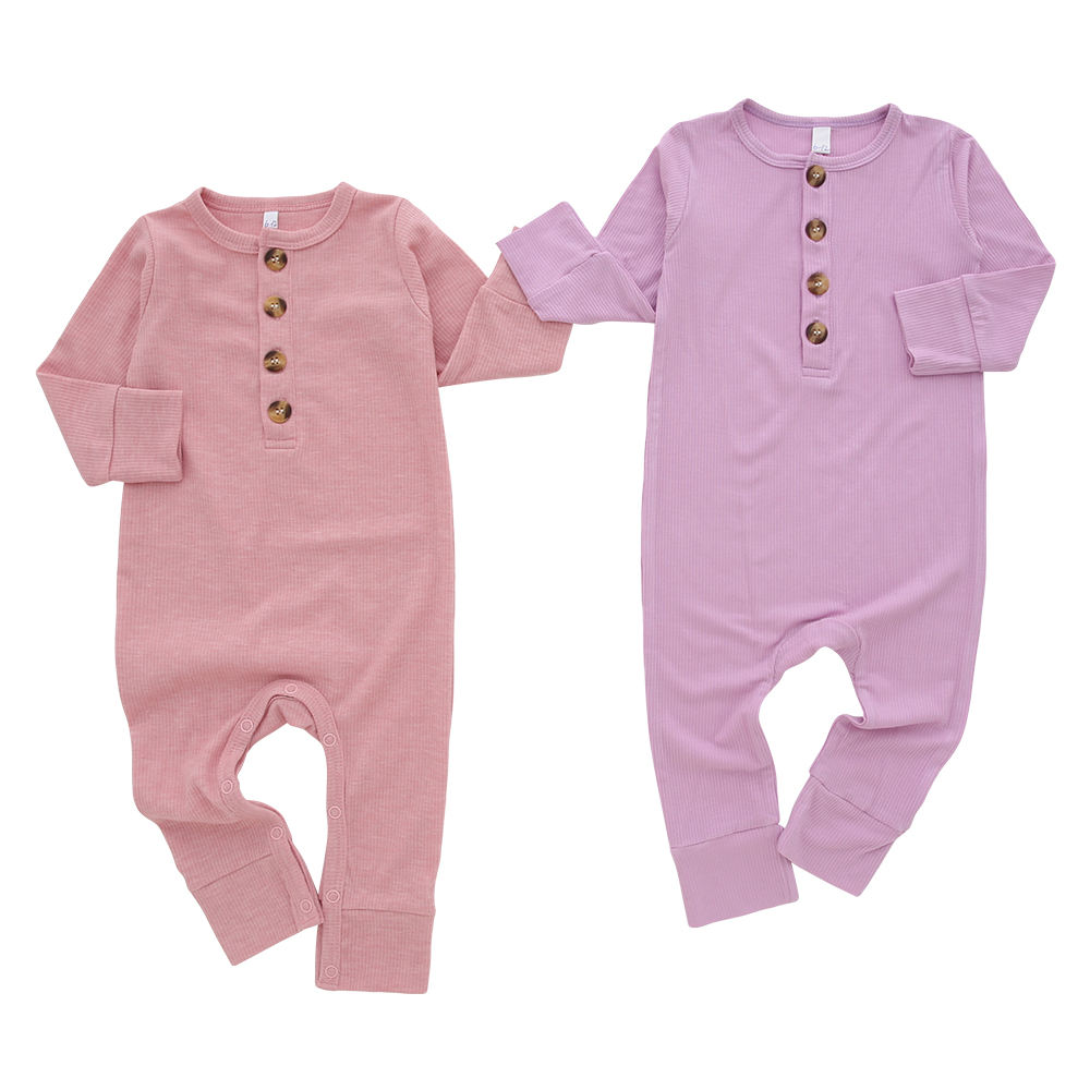 Baby Jumpsuit Long Sleeve Unisex Clothes For Autumn Spring Winter Kids Romper OEM Customized Printed Design