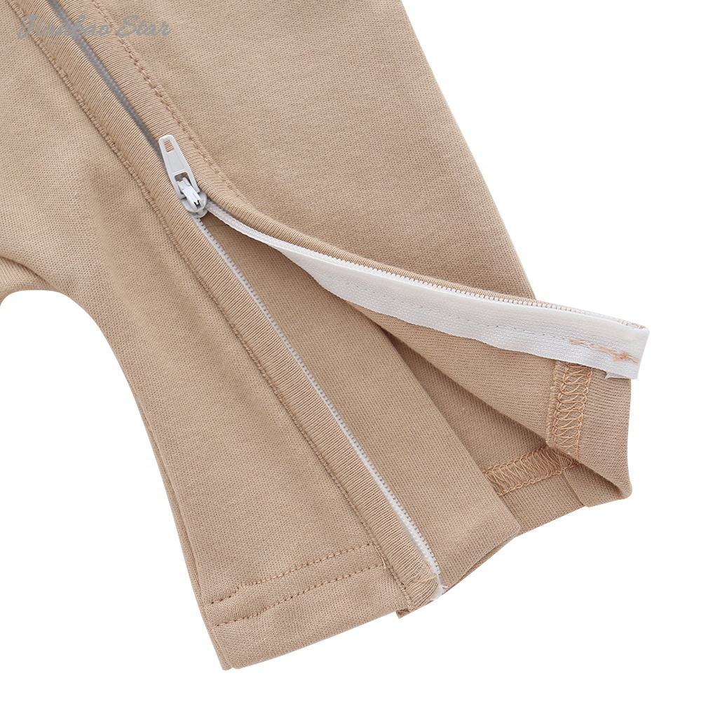 New Arrivals Custom Color Comfortable Cotton Summer Breathable Unisex Two-way Zipper Newborn Baby Rompers Clothes