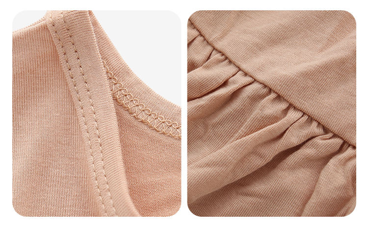 Summer Style Sleeveless Baby Dress Wholesale High Quality Bamboo Cotton Suspender Baby Girls Skirt Soft Infants Clothing