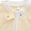 Extra Soft Bamboo Cotton Fabric Baby Romper Long Sleeve Zipper Button Style Baby Clothing Set Customize Printing Kids Clothing