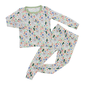 Newborn Baby Toddler Kids Pajamas Sets Autumn Winter Long Sleeve Tops And Pants Boys Girls Sleepwear 2 Pieces OEM Clothing