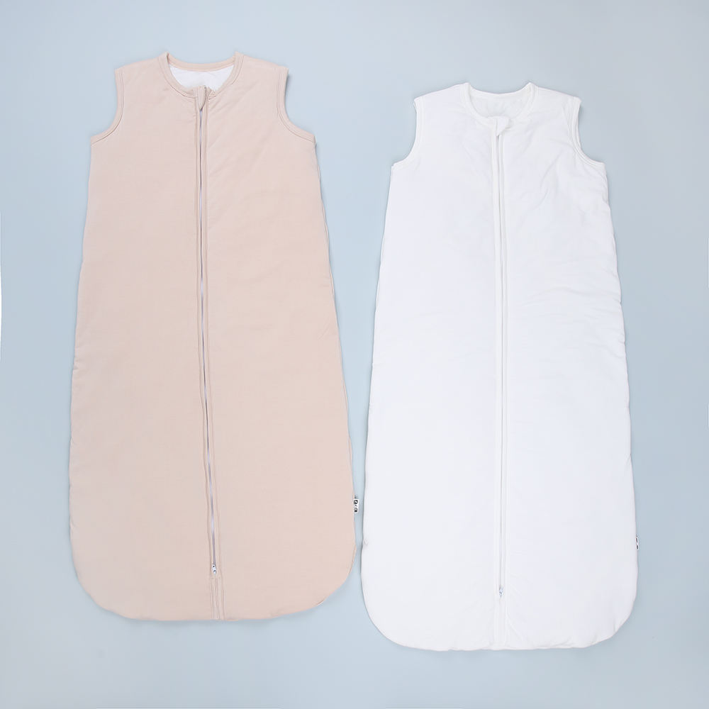 New Baby Sleeping Bag Cotton Swaddle Wrap Double-way Zipper Bamboo Infant Sleeping Bags