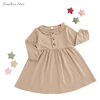 Ruffle Collar Baby Girls Dress Casual Party Clothing Lovely Autumn Long Sleeve Baby Romper Set Fashion Baby Girl Skirt