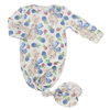 Sleepwear 4PCS Whole Sets for Newborn Baby All Seasons Pajamas Sets With Hat Mittens And Blanket Infabt Baby Gift Sets