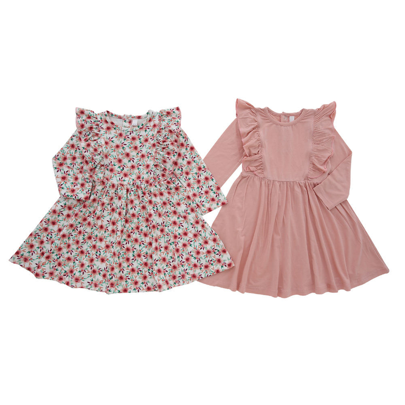 Latest Design Baby Girls Dress Casual Party Clothing Lovely Autumn Long Sleeve Fashion Baby Girl Skirt Customize Acceptable