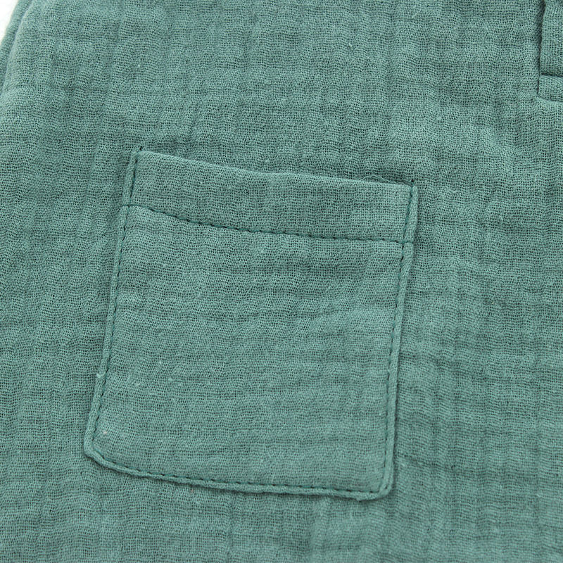 New Design Top Sale 100% Cotton Fashion Comfortable Pocket Buttons Sleeveless Unisex Newborn Baby Clothes Baby Rompers