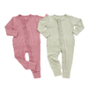 Newborn Baby Clothes Unisex Boys And Girls Solid Color Baby Winter Clothes Ribbed Bamboo Viscose Baby Rompers