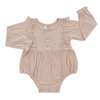 Lovely Baby Girls Ruffled Rompers Wholesale Custom Baby Fleece Clothing Autumn Clothing Bamboo Cotton Soft Children Romper
