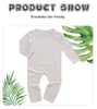 Baby Toddler Autumn Romper Long Sleeve With Pocket And Snap Button Design Solid Color Baby Jumpsuit