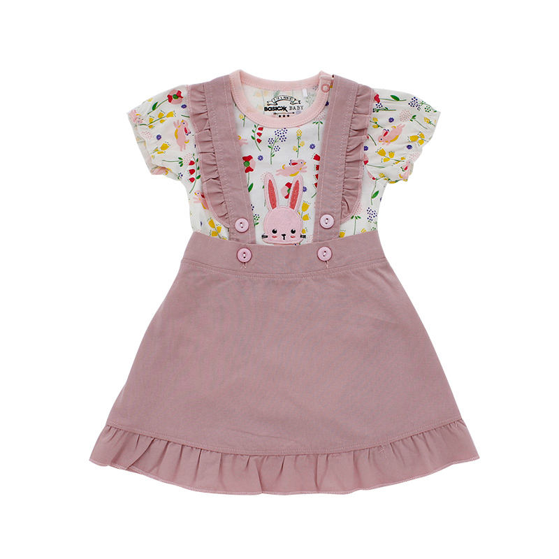 Hot Sale Baby Clothing Sets Short Sleeve Jacket Suspenders Dresses Boys And Girls Baby Jumpsuit Romper Set