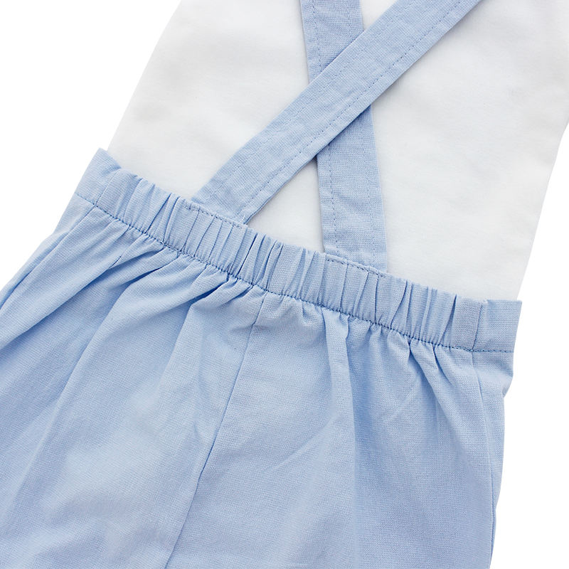 Hot Sale Baby Clothing Sets Short Sleeve Jacket Suspenders Dresses Boys And Girls Baby Jumpsuit Romper Set