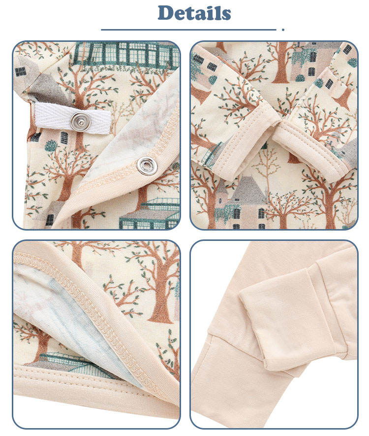 Top Sale New Design High Quality Beautiful Pattern Soft Comfortable Unisex Long Sleeved Suit Baby Rompers