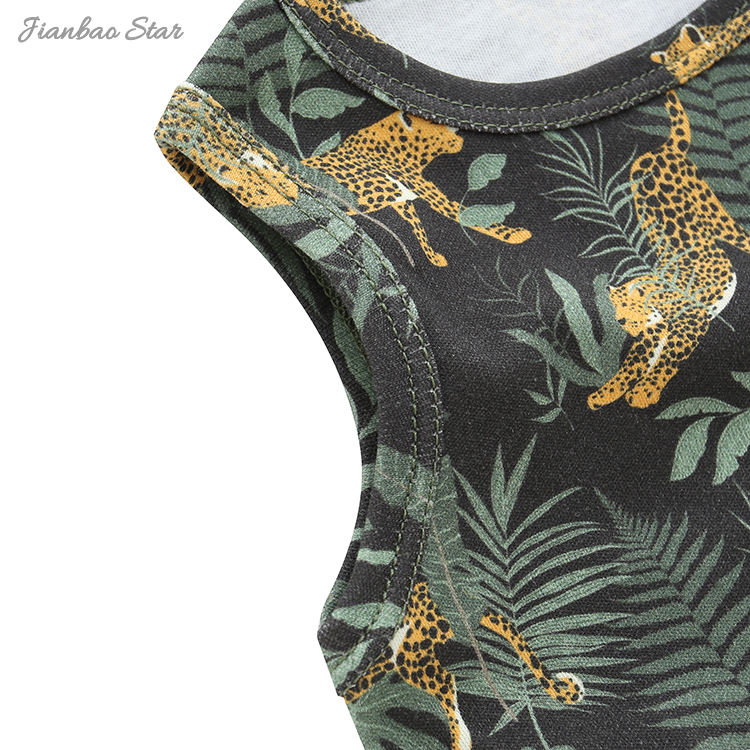 New Release Baby Peplum Sleeveless Top with Bloomers 100% Cotton Fabric Breathable Baby Clothing Set with OEM Service