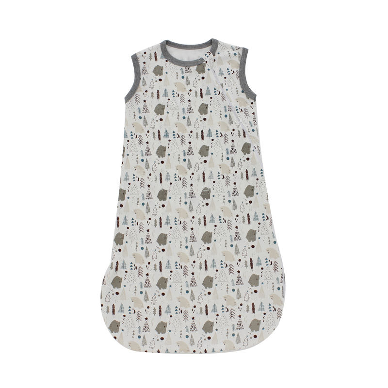 Wholesale Newborn Toddler Baby Sleeping Bag Printed Patterns Baby Clothing Customize Unisex Baby Romper Set with Zipper