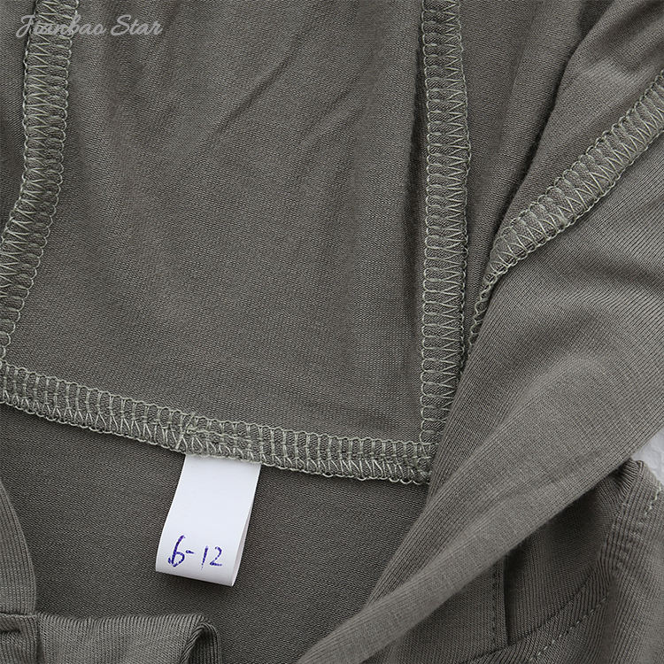 New Arrivals High Quality Top Sale Unisex Long Sleeves Two-way Open Zipper Baby Romper with Hood at The Back