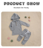 Factory Price Wholesale Baby Clothes Fashionable Baby Boy Clothes Set Autumn Boys Soft Casual Cotton Tops with Hat