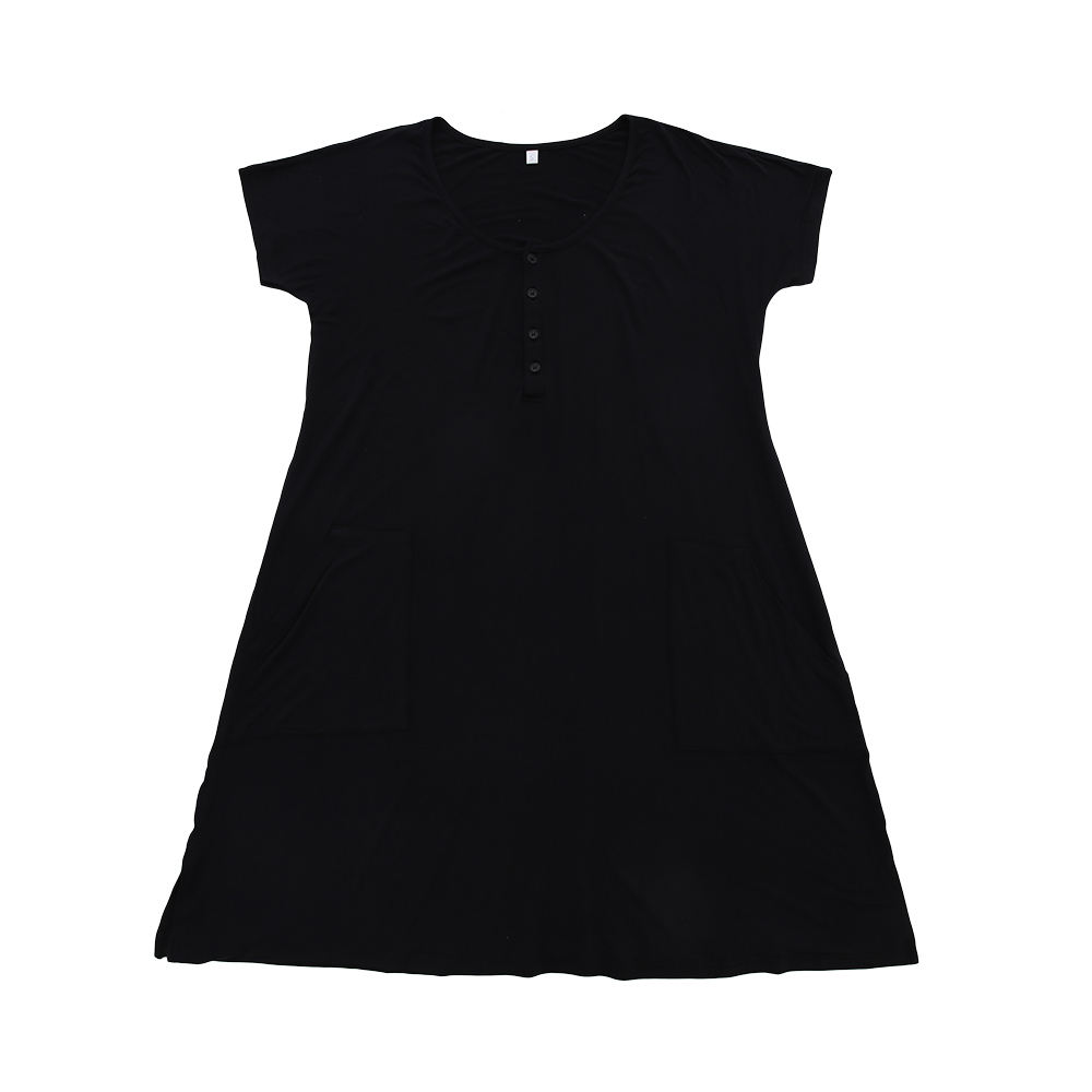 Extra Soft Bamboo Knitted Mommy Women Girls Pajamas Dress Sleepwear With Opening Button Design