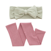 NEW Design Bamboo Knitted Baby Headband Strong Elasticity Facial Kids Head Band Solid Color Fashionable Ribbed Style